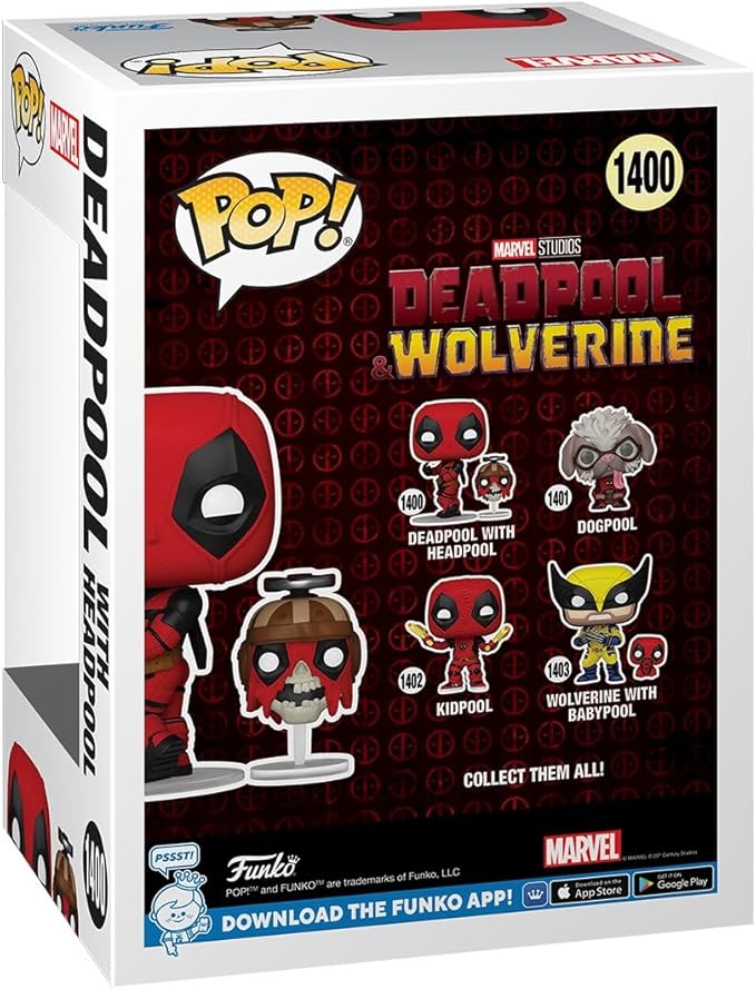 Funko Pop! Nº1400 Deadpool 3 S2- w/Headpool
