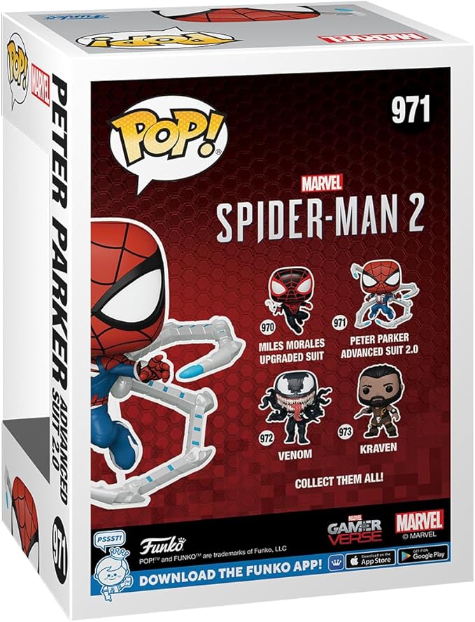 Funko Pop! Nº971 Spider-Man 2 - Peter Parker (Advanced Suit 2.0) - Marvel