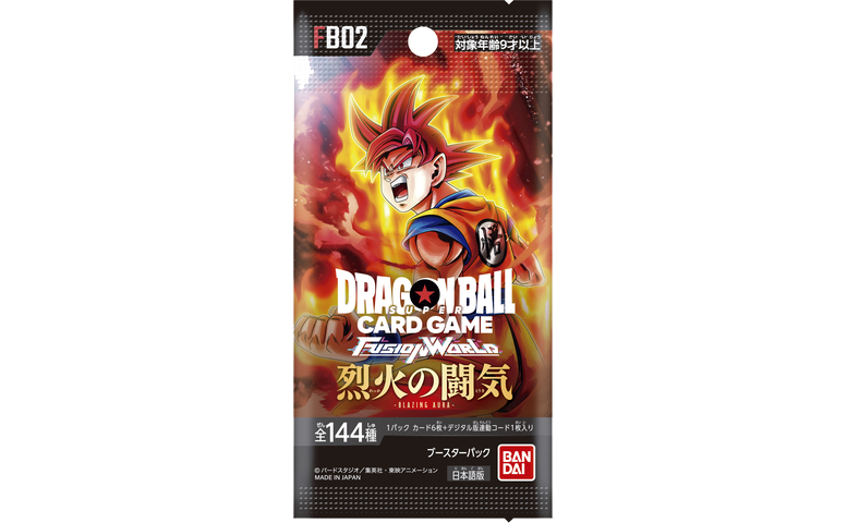 Dragon Ball Super TCG Fusion World - Blazing Aura - FB02 (Inglés) Paquetes de refuerzo.