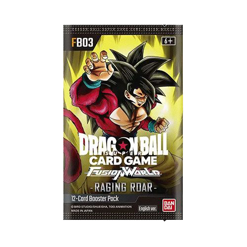 Dragon Ball Super TCG Fusion World - Racing Rdar - FB03 (Inglés) Paquetes de refuerzo.