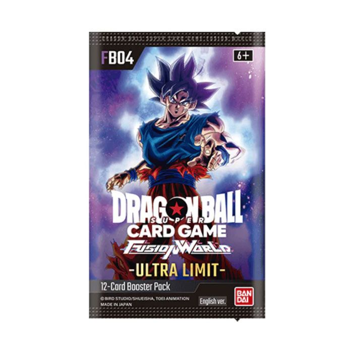 Dragon Ball Super TCG Fusion World - Ultra Limit- FB04 (Inglés) Paquetes de refuerzo.