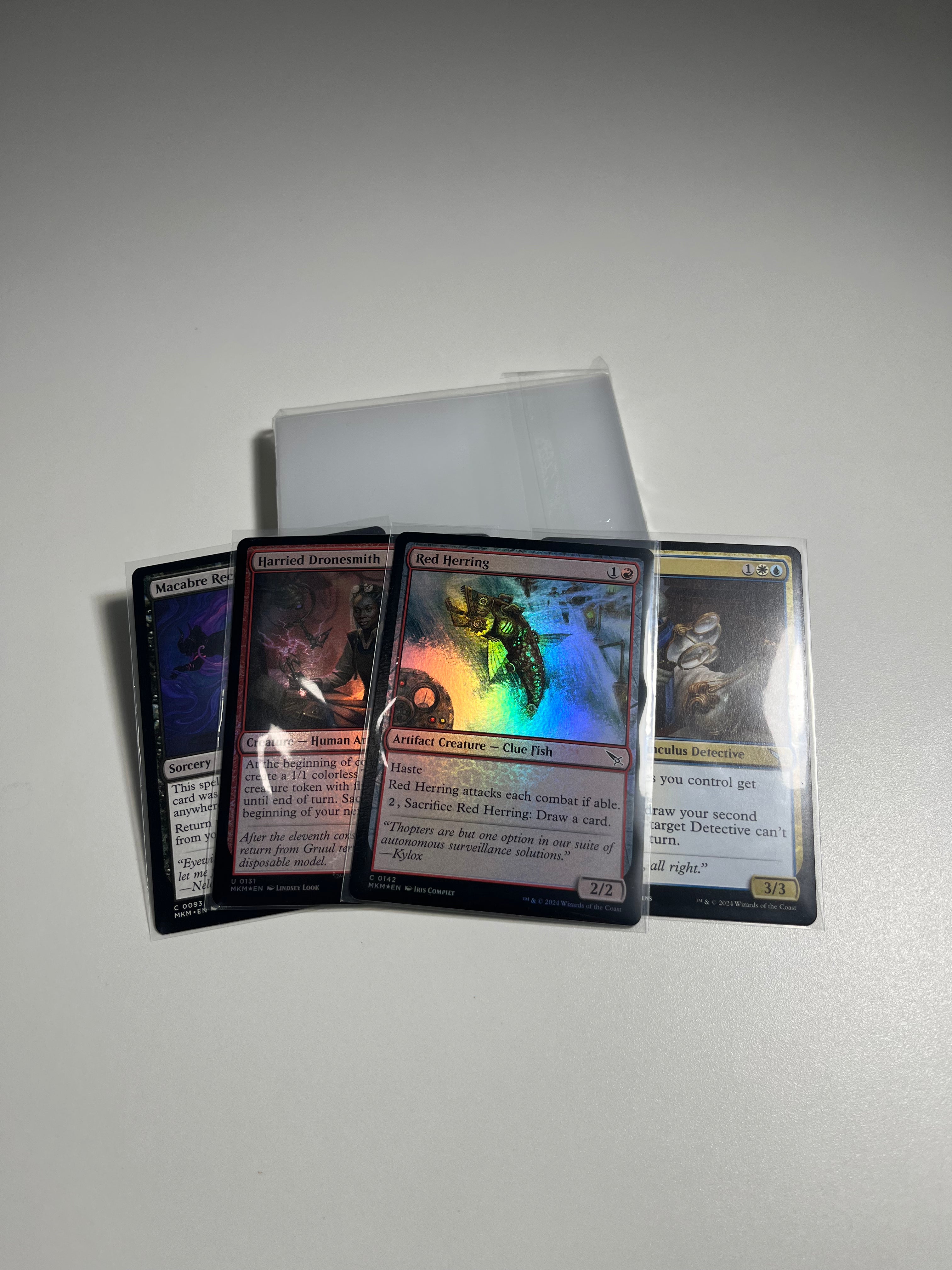 Fundas protectoras transparentes para cartas TCG. 100 unidades