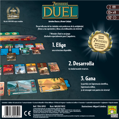7 Wonders: Duel | Juego de Mesa | Juego Estrategia | Juego Gestión de Civilizaciones