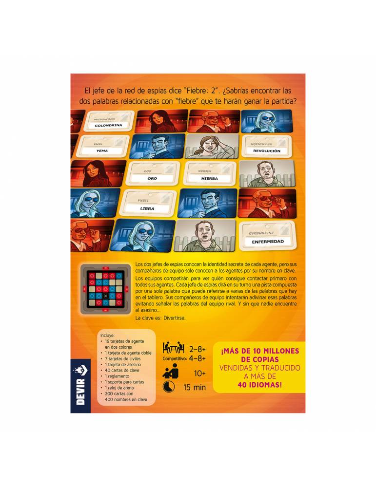 Código Secreto | Juego de Mesa de Palabras Familiar y Amigos