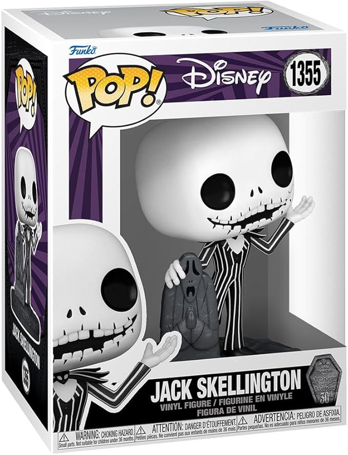 Funko Pop! Nº1355 - Jack Skellington with Gravestone - Pesadilla antes de Navidad 30th