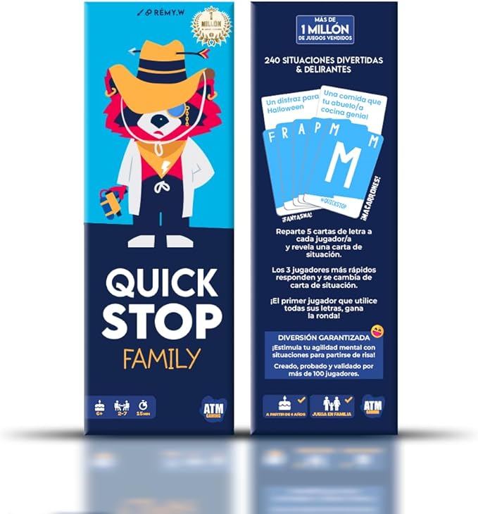 Quick Stop Family | Juego de Mesa | Juego Familiar| Juego de Palabras