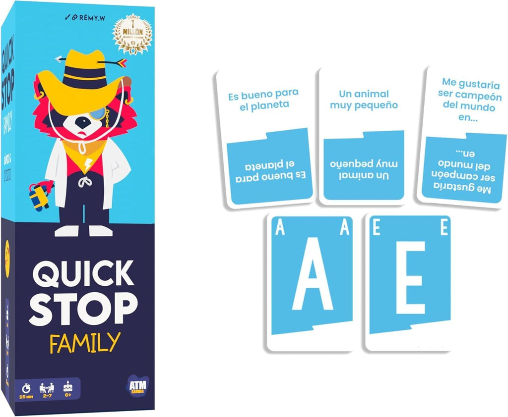 Quick Stop Family | Juego de Mesa | Juego Familiar| Juego de Palabras